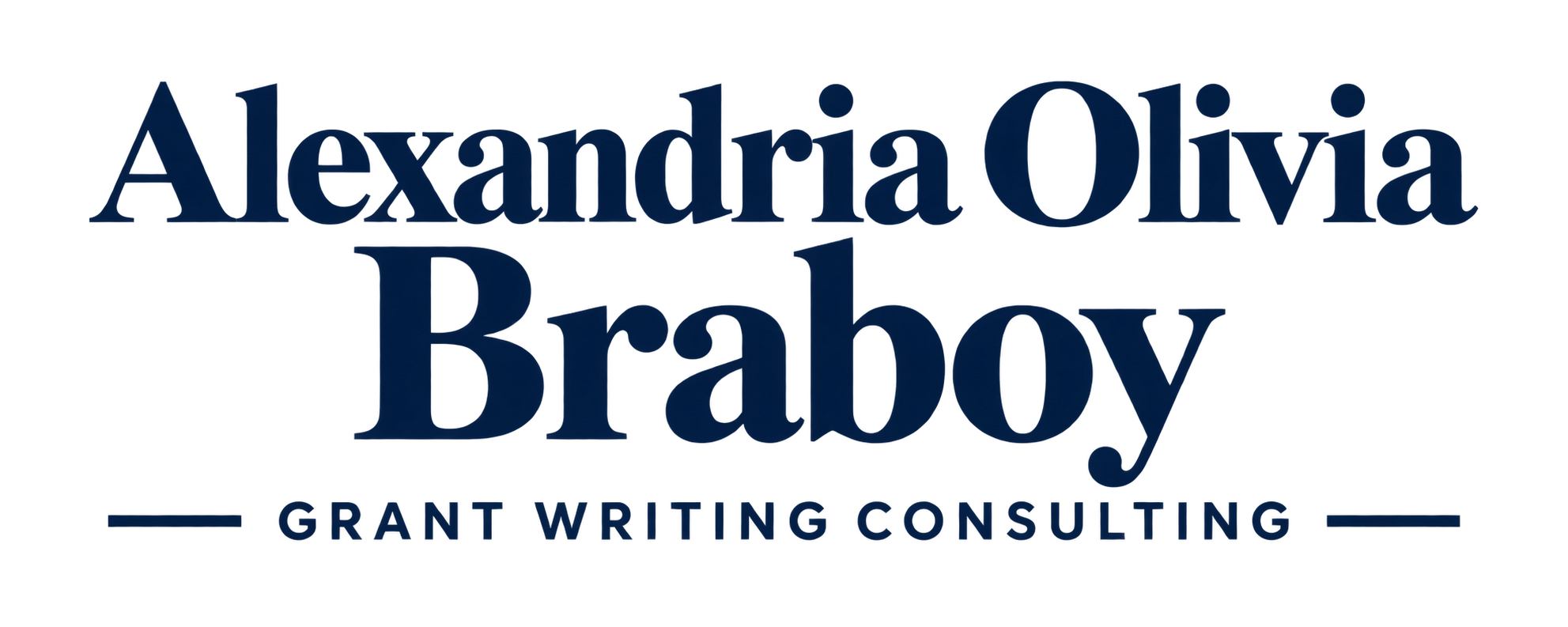 Alexandria Olivia Braboy — Grant Writing Consulting logo